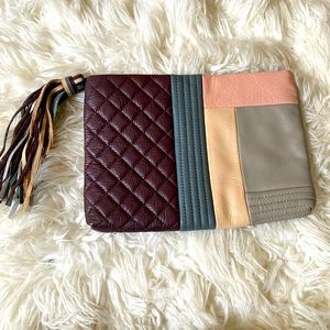 Beautiful woman clutch